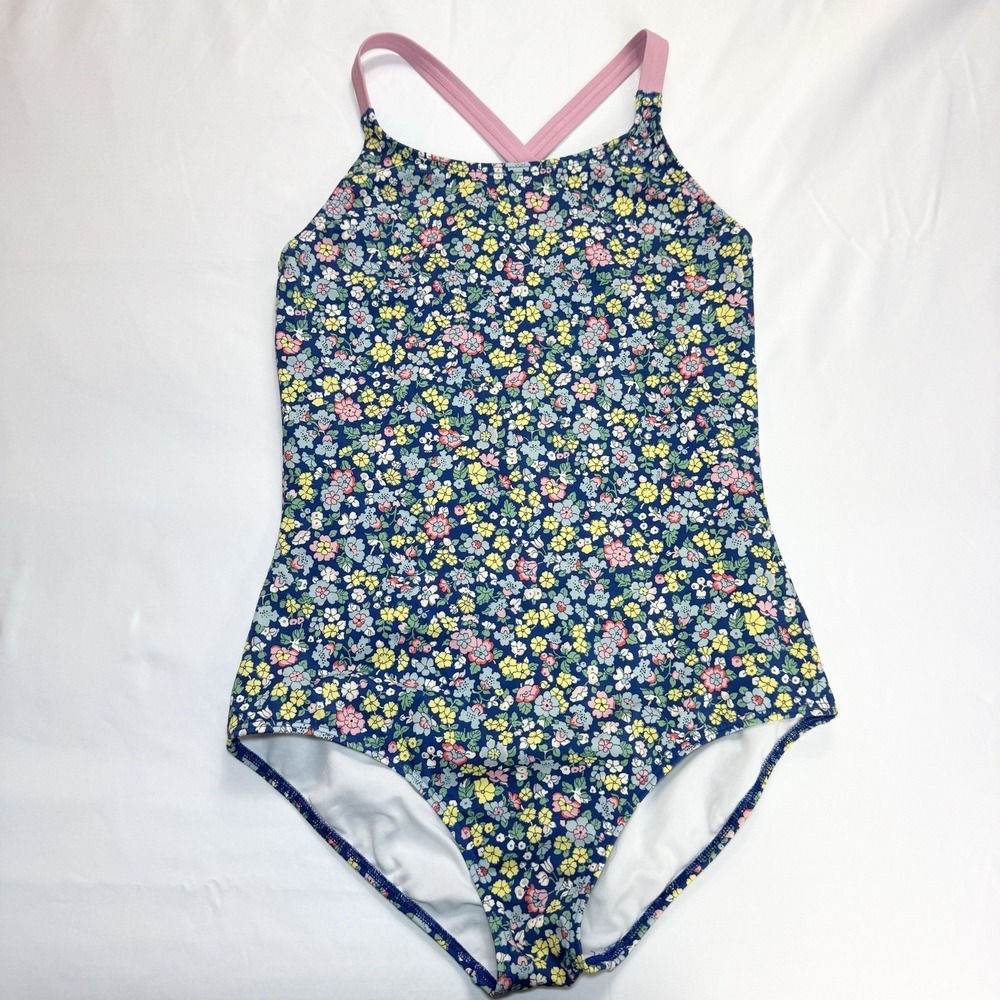 MINI BODEN One Piece Swimsuit Floral Wildflowers Girls 13-14 Years Whimsical